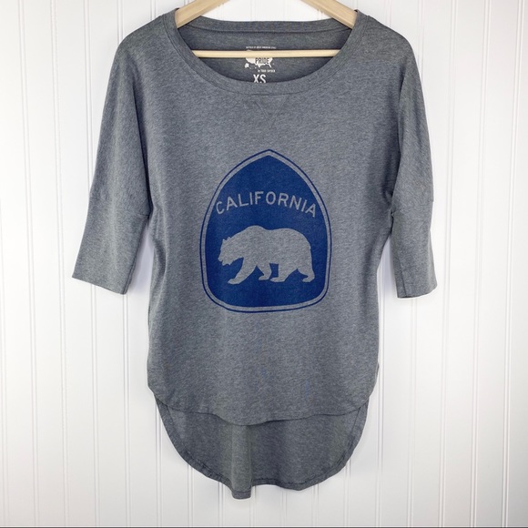 Local Pride by Todd Snyder California Bear Round Hem Top XS - Picture 2 of 8